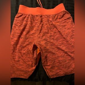 Red / Orange Lululemon Ladies Shorts.